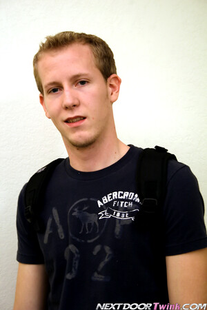 College twink jacking off dick