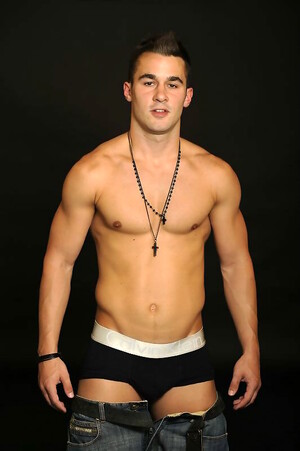 Jiri Jiskra plays with his cock