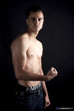 Macc posing first glamour shoot