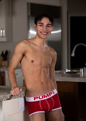 Twink Kyle Brant gets his sexy ass fucked by Kai Locks