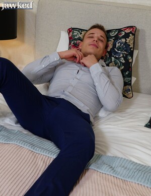 Florian Mraz playing with his cock