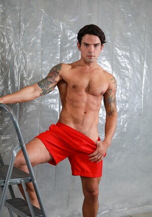 Gay artists Johnny Hill & Dakota Payne get covered in paint & have anal sex