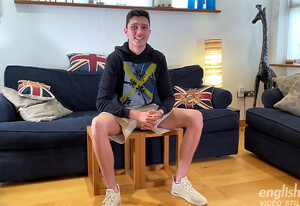 Young Straight & Tall Teen Shows off his Lean Body & Wanks his Big Uncut Cock & Cums Everywhere!